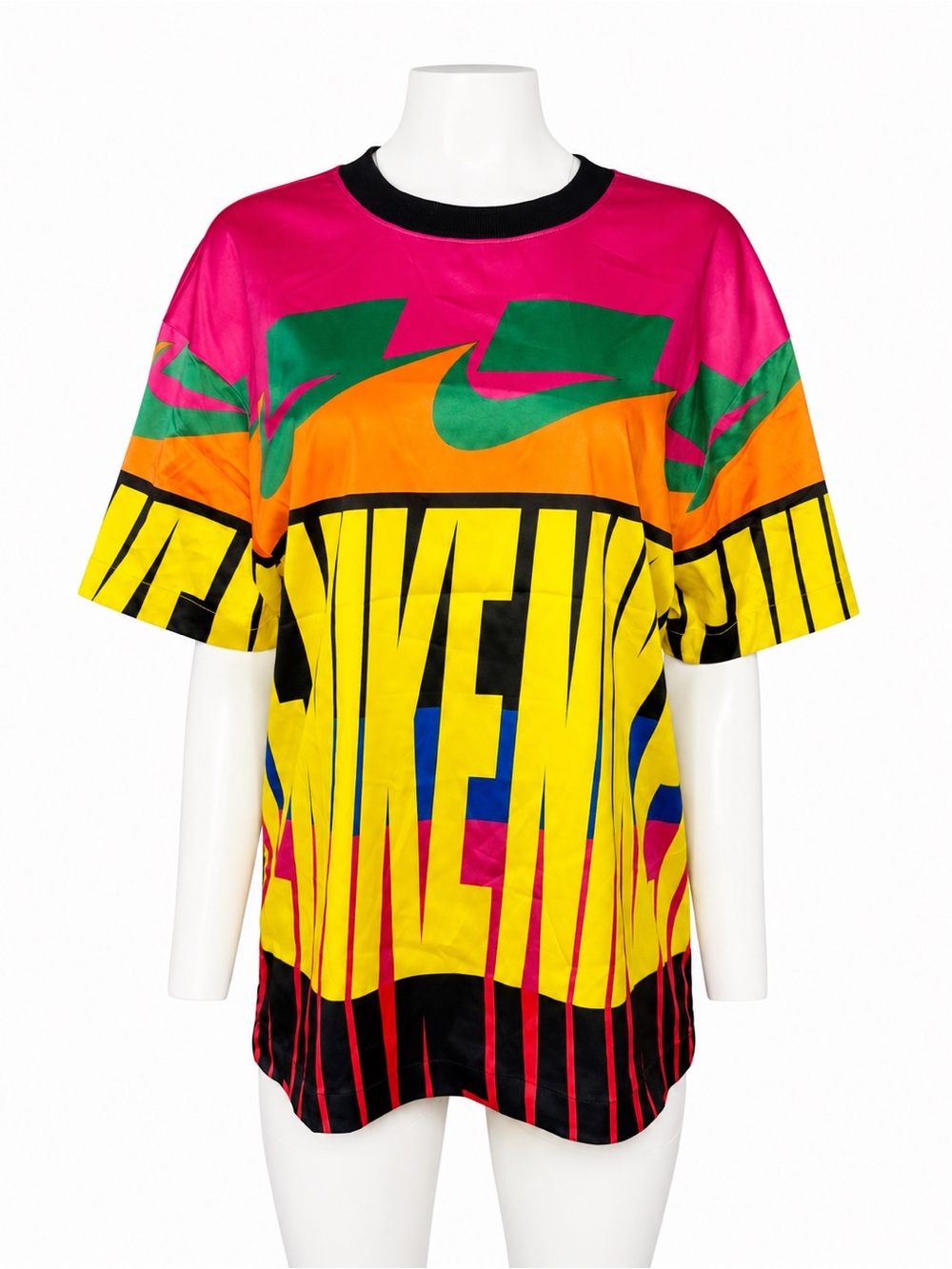 Nike Multicolor Graphic Tee - Pink, Yellow, Orange & Green
